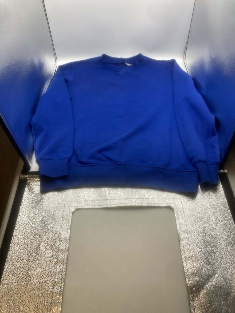 H&M Divided Basic Royal Blue Crewneck Fleece Sweatshirt